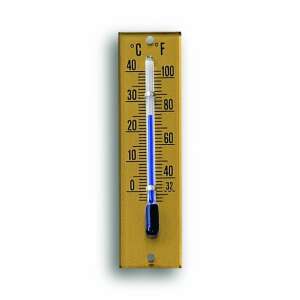 Gold thermometer with Celsius and Fahrenheit scales - Home & Garden