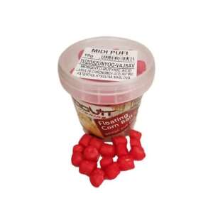 Dovit Lebegő Kukorica Csali MIDI Pufi, 18g, Tűzőszúnyog-Vajsav, piros lebegő kukorica csali horgászáshoz - Dovit