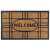 Welcome doormat, 45x75cm, brown, checkered, rubber backing