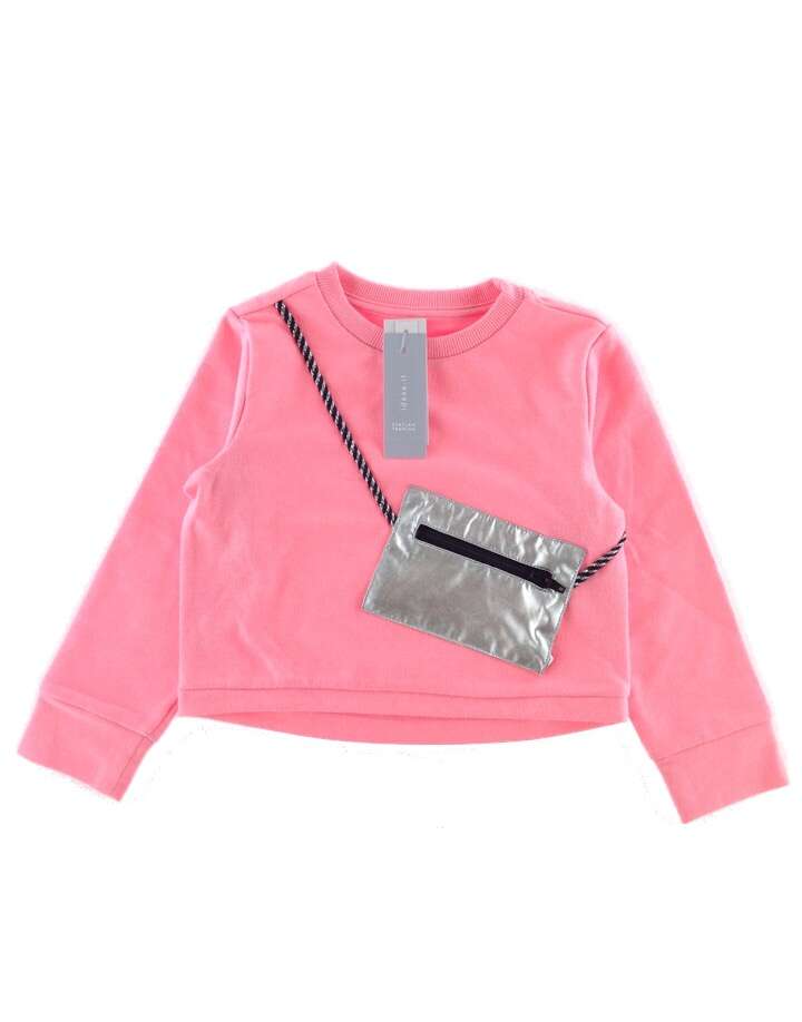 IDEXE kislány rózsaszín rövid pulóver