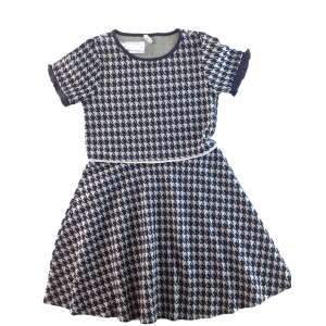 IDEXE lány mintás tyúklábmintás alkalmi ruha - 152 32457900 Alkalmi és ünneplő ruhák