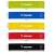 Trizand Resistance Bands set of 5, with different resistance levels and dimensions