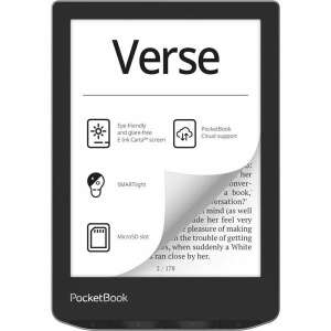 PocketBook Verse PB629 6" E-Book-Lesegerät 8GB Nebelgrau PB629-M-WW 75789240 eBook-Reader
