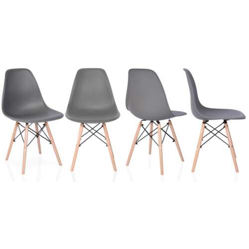 Set de scaune de sufragerie 4pcs P82_46 #grey-beech 32458343