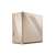 Fractal Design Era ITX Window Gold computer case, angled view, gold color