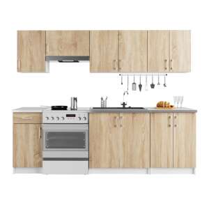 Küchenmöbel P240 #sonoma-weiß 32458496 Küchenmöbel
