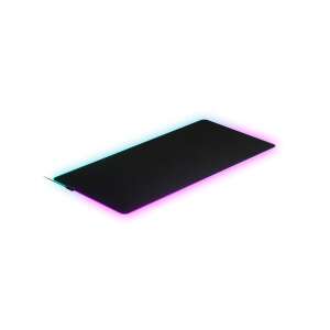 SteelSeries QcK Prism Cloth Gaming Mauspad 3XL, schwarz mit RGB-Beleuchtung - Mousepads
