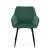 Akord 082 Green Velvet Dining Chair front