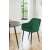 Akord 082 Green Velvet Dining Chair in dining room setting
