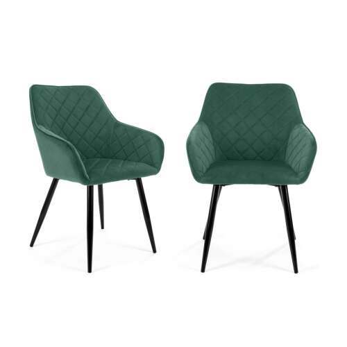 Set de scaune de sufragerie 2pcs P84,5_60 #green-black 32458581