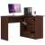 Akord Sarok wenge corner desk with shelves and drawers in office setting