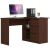 Akord Sarok wenge corner desk with shelves and drawers in office setting