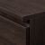 Close-up of Akord Sarok corner desk in wenge finish, showing drawer detail