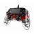 Nacon Illuminated Compact USB Gamepad - Transparent Roter PS4 Controller schräge Ansicht