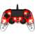 Nacon Illuminated Compact USB Gamepad, Transparent Rot, PS4 Controller, mit LED-Leuchten