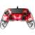Nacon Illuminated Compact USB Gamepad, Transparent Rot, PS4 Controller, mit LED-Leuchten