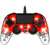 Nacon Illuminated Compact USB Gamepad, Transparent Rot, PS4 Controller, mit LED-Leuchten