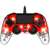 Nacon Illuminated Compact USB Gamepad, Transparent Rot, PS4 Controller, mit LED-Leuchten