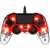 Nacon Illuminated Compact USB Gamepad, Transparent Rot, PS4 Controller, mit LED-Leuchten