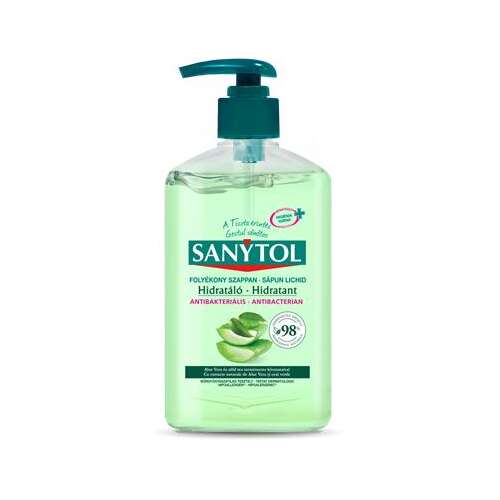 Sanytol antibakteriális folyékony Szappan - Aloe vera és zöld tea 250ml