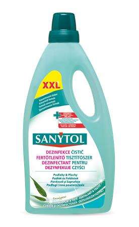 SANYTOL Felület tisztító-és fertőtlenítőszer, 5 l, SANYTOL, eukaliptusz
