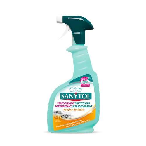 SANYTOL Reinigungs- und Desinfektionsspray für Küchenflächen, 500 ml, SANYTOL