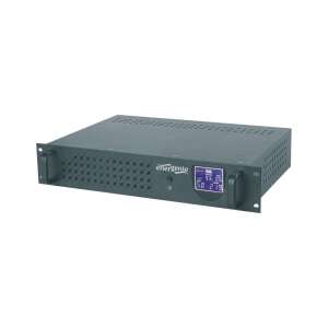 Energenie UPS-RACK-1500 Rack LCD 1500VA UPS, черен, преден изглед - Gembird
