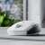 Razer Pro Click Mini wireless mouse, white, on a desk