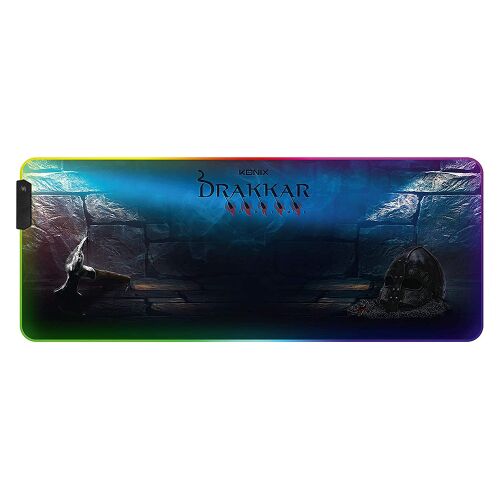 KONIX Drakkar Hetland XL RGB Gaming Egérpad - Viking téma