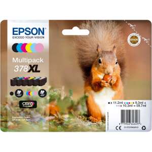 Cartușe de cerneală Epson 378XL Multipack pentru imprimantele Expression Photo XP-8500, XP-8505, XP-8700, XP-8605, XP-8606, XP-15000 - Consumabile pentru imprimantă