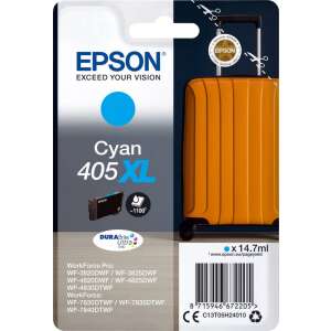 Epson Cyan 405XL Tintenpatrone, 14,7 ml, DURABrite Ultra, für WorkForce Pro und WorkForce Drucker - Epson