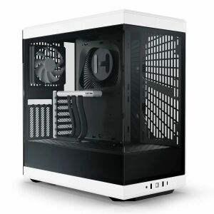 HYTE Y40 Weißes Midi-Tower PC-Gehäuse mit Seitenteil aus gehärtetem Glas - Computergehäuse