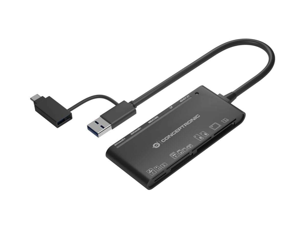 Conceptronic BIAN03B 7-in-1 USB 3.0 Kártyaolvasó Fekete BIAN03B