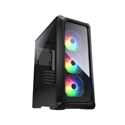 COUGAR - Archon 2 RGB (Schwarz) - PC-Gehäuse - Mid Tower / TG Frontpanel / 3 x ARGB Lüfter / 3mm TG Seitenpanel 75812631