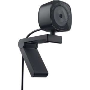 Webcam Dell WB3023 2K QHD, negru, vedere înclinată - Camere web