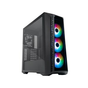 Cooler Master MasterBox 520 ATX Gehäuse mit ARGB Lüftern und gehärtetem Glas - Cooler Master Computergehäuse