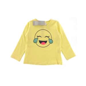 IDEXE kislány emoji mintás citromsárga hosszú ujjú felső 32463636 Gyerek hosszú ujjú póló - 80