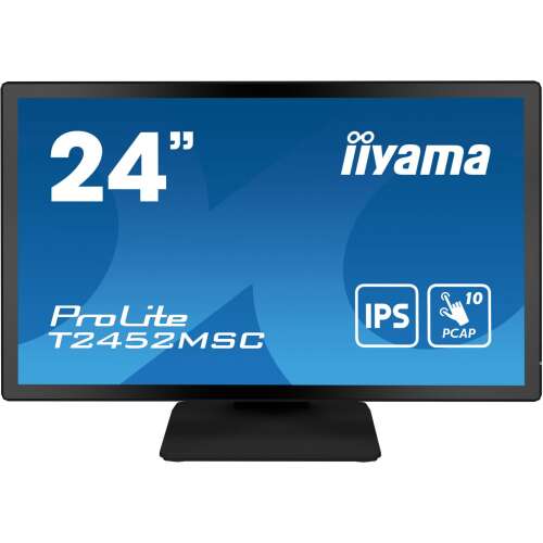 iiyama ProLite T2452MSC-B1 Računalni monitor 60,5 cm (23.8") 1920 x 1080 piksela Full HD LCD Ekran osjetljiv na dodir Višekorisnički Crni 75821143