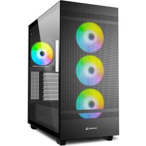 Sharkoon REBEL C50 RGB ATX Full Tower Schwarzes Computergehäuse 75821254 - Computergehäuse