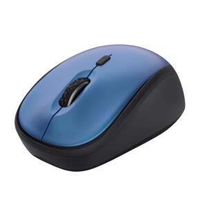 Trust Yvi+ Silent Wireless Mouse Blue, 3/4 view - Mouse