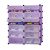 Timeless Tools 12-compartment purple shoe organizer with open doors