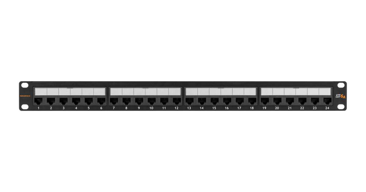 Nikomax 24 Port Patch Panel 1u Fekete Nmc Rp24ua2 1u Bk Pepitahu 7123