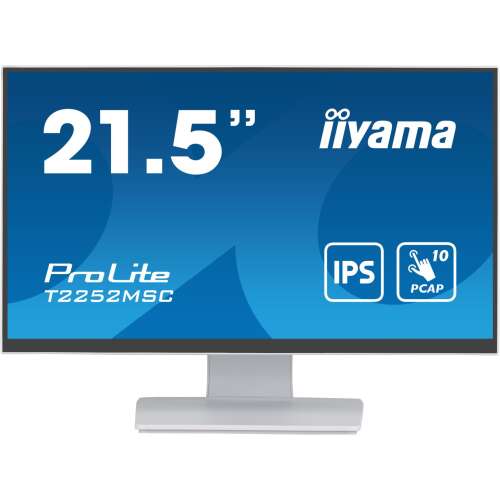 iiyama ProLite T2252MSC-W2, Full HD, LCD, Monitor s ekranom osjetljivim na dodir, Bijeli 75829049