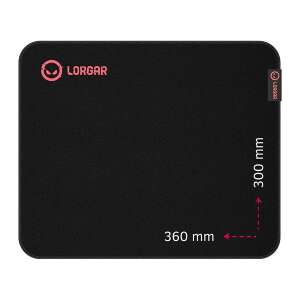 LORGAR Main 323 Mousepad Black/Red LRG-GMP323 75829423 - Mouse Pad
