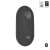 Mouse wireless Logitech Pebble Mouse 2 M350s Tonal Graphite, vedere laterală cu simbol bluetooth