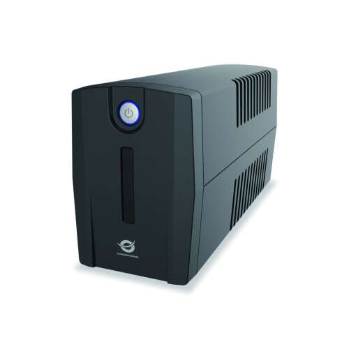 Conceptronic ZEUS02ES 850VA 480W UPS, black, angled view