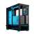 Компютърен корпус Fractal Design Pop Air RGB Закалено стъкло Cyan Core, черен с  сини акценти