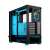 Компютърен корпус Fractal Design Pop Air RGB Закалено стъкло Cyan Core, черен с  сини акценти