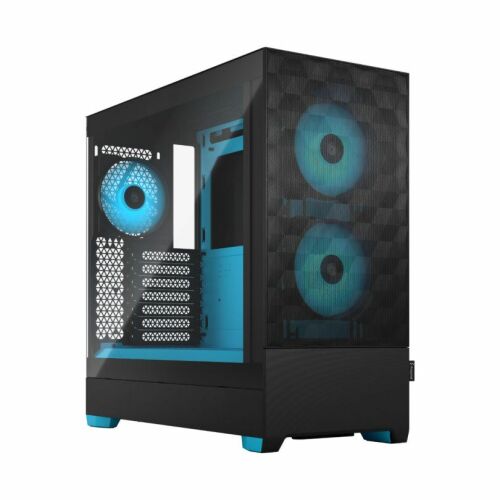 PC skrinka Fractal Design Pop Air RGB Cyan Midi-Tower s predným panelom zo sieťoviny