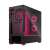 Carcasă de computer Fractal Design Pop Air RGB cu sticlă călită, Magenta Core, vedere din spate, negru cu accente roz